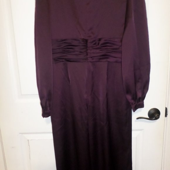 IEENA FOR MAC DUGGAL Front Twist Puff Sleeve Deep V Jumpsuit - Picture 11 of 13